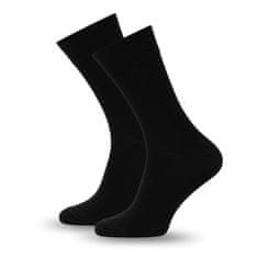 SOKKO 3x Pánské dlouhé bambusové ponožky 45-47 - černá