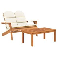 Greatstore 3dílná sada zahradního nábytku Adirondack masivní akácie