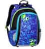 Studentský batoh MARK 20 B BLUE/GREEN/BLACK