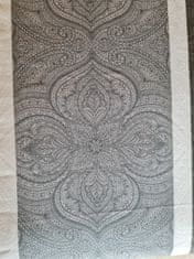 Inny KZ Flanelové povlečení 160x200 ornamenty šedá khaki krémová