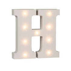 MojeParty Led písmeno svíticí H 16 cm