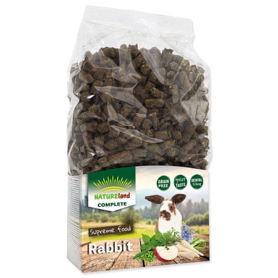 NATURE LAND Krmivo Complete pro králíky a zakrslé králíky MONO 900 g