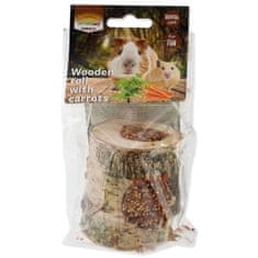 NATURE LAND Válec Nibble s mrkví dřevěný 150 g