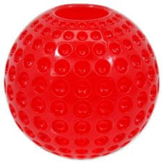 Plaček Hračka DOG FANTASY Strong míček gumový s důlky červený 6,3 cm 1 ks