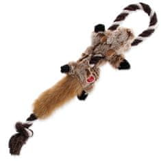 Plaček Hračka DOG FANTASY Skinneeez s provazem liška 35 cm 1 ks