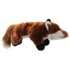 Plaček Hračka DOG FANTASY Skinneeez Plush pískací liška 45 cm 1 ks