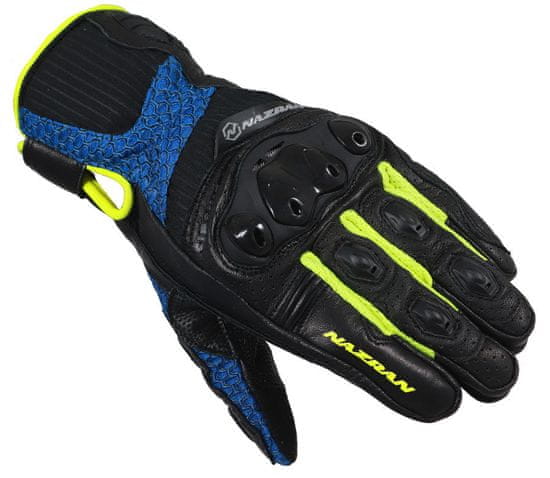 NAZRAN Rukavice na moto Circuit Air 2.0 black/blue/fluo