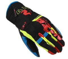 NAZRAN Rukavice na moto RX-7 2.0 black/blue/red vel. XL