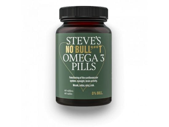 Steve´s no bullshit Stevovy Pilulky Omega 3, 60 kapslí