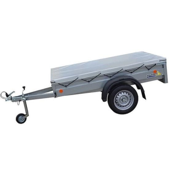 Agados Trailers Plachta na přívěsný vozík AGADOS HANDY 7, šedá 1,33 x 2,12 m, výška bočnice 6 cm. Barva šedá.