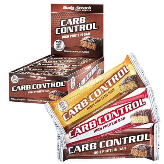 Body Attack Carb Control-Protein Bar, 100g, Boddy Attack, White Cookie