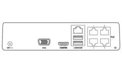 HiLook NVR rekordér NVR-104H-D/4P(C)/ pro 4 kamery/ 4x PoE/ rozlišení 4Mpix/ HDMI/ VGA/ 2x USB/ LAN/ 1x SATA/ Plast