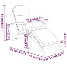 Vidaxl 3dílná sada zahradního nábytku Adirondack masivní akácie