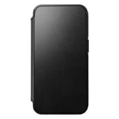 Nomad Modern Leather Folio pouzdro pro iPhone 14 Pro Max, černé Černá