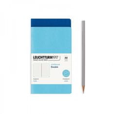 Aladine Notes Leuchtturm, A6, tečkovaný (sada 2 ks) – modrý