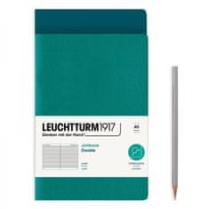 Aladine Notes Leuchtturm, A5, linkovaný (sada 2 ks) – zelený