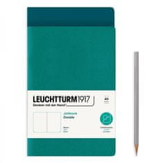 Aladine Notes Leuchtturm, A5, prázdný (sada 2 ks) – zelený