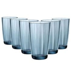 Bormioli Rocco Skleničky , PULSAR COOLER OCEAN BLUE | 6 ks x 470ml