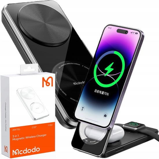 Mcdodo MCDODO 3V1 QI DOKOVACÍ STANICE IPHONE AIRPODS HODINKY | CH-1151