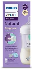 Philips Avent Láhev Natural Response s ventilem AirFree 260 ml, 1m+, slon