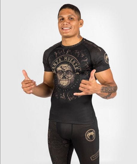 VENUM Rashguard VENUM Santa Muerte Dark Sides Kr. rukávem - černý