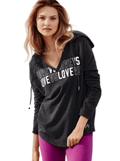 Victoria Secret Dámská mikina V-neck Hooded Tunic XS