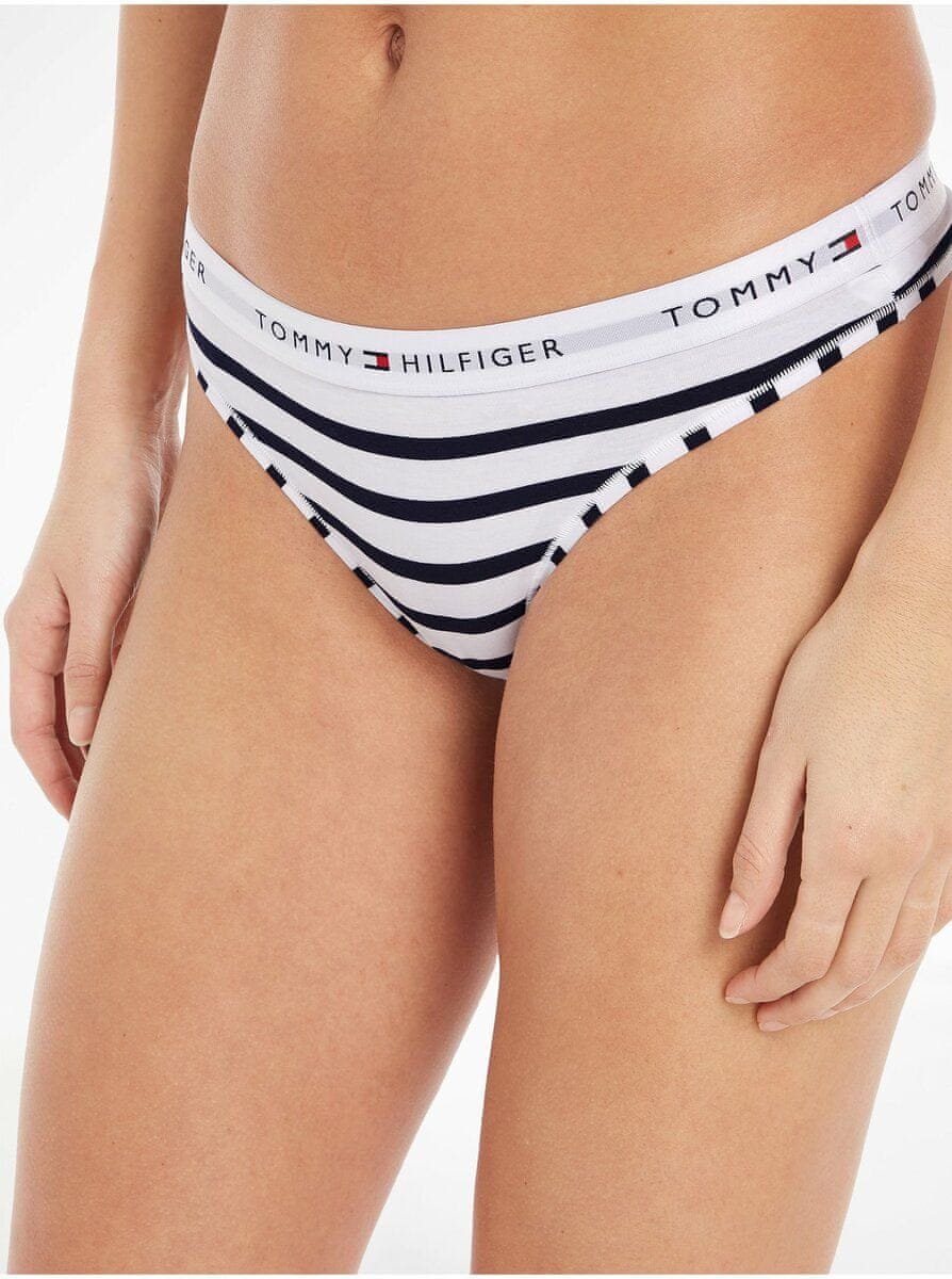 Tommy Hilfiger SHEER FLEX THONG - Tanga - navy blazer/tmavě modrá 