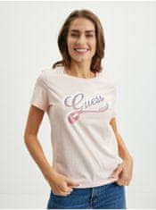 Guess Světle růžové dámské tričko Guess M