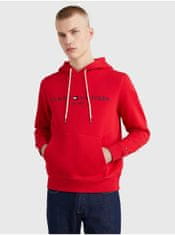 Tommy Hilfiger Červená pánská mikina Tommy Hilfiger Tommy Logo Hoody S