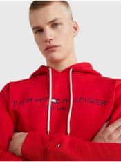 Tommy Hilfiger Červená pánská mikina Tommy Hilfiger Tommy Logo Hoody S