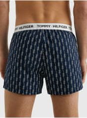 Tommy Hilfiger Tmavě modré pánské boxerky s motivem Tommy Hilfiger Tommy 85 Woven Boxer Print S