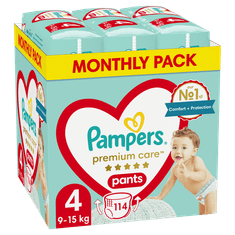 shumee Pleny PAMPERS Premium PANTS MTH vel. 4 (9-15kg) 114ks