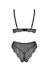 Passion Passion AMBERLY Set (Black), přitažlivá souprava sexy prádla S/M