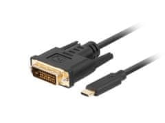 shumee LANBERG KABEL USB-C(M)->DVI-D(24+1)(M) 1,8M ČERNÝ CA-CMDV-10CU-0018-BK