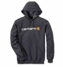 Carhartt Středně těžká karbonová mikina Signature Logo