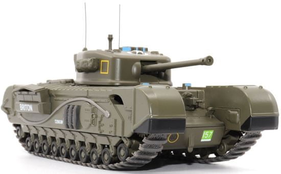 Motor City Classics Churchill Mk VII, britská armáda, 34th Tank Bgd, Briton, Francie, červenec 1944, 1/43