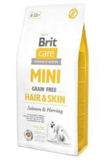 shumee BRIT Care Mini Hair&Skin Salmon&Herring - suché krmivo pro psy - 7 kg