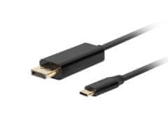 shumee LANBERG KABEL USB-C(M)->DISPLAYPORT(M) 0,5M 4K 60HZ ČERNÝ CA-CMDP-10CU-0005-BK