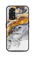 TopQ Kryt LUXURY Xiaomi Redmi Note 11 pevný Marble šedo-zlatý 71848