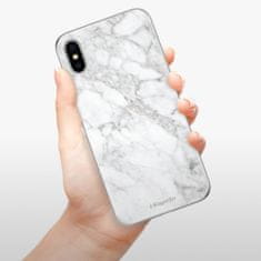 iSaprio Silikonové pouzdro - SilverMarble 14 pro Apple iPhone X