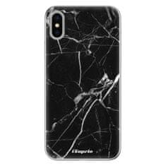 iSaprio Silikonové pouzdro - Black Marble 18 pro Apple iPhone X