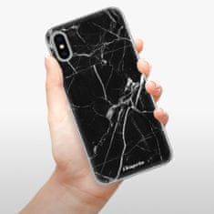 iSaprio Silikonové pouzdro - Black Marble 18 pro Apple iPhone X