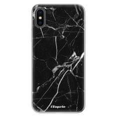 iSaprio Silikonové pouzdro - Black Marble 18 pro Apple iPhone X