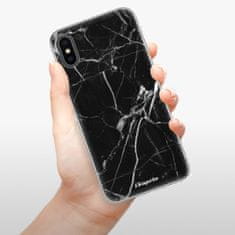 iSaprio Silikonové pouzdro - Black Marble 18 pro Apple iPhone X