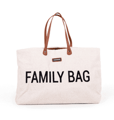 Childhome Cestovní taška Family Bag Teddy Off White