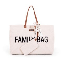 Childhome Cestovní taška Family Bag Teddy Off White