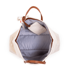 Childhome Cestovní taška Family Bag Teddy Off White