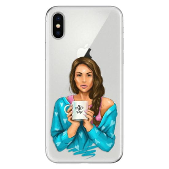 iSaprio Silikonové pouzdro - Coffe Now - Brunette pro Apple iPhone X