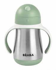 Béaba Hrnek termoizolační s brčkem nerez 250ml Sage Green