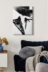Wallity Obraz na plátně Lady in black 50x70 cm